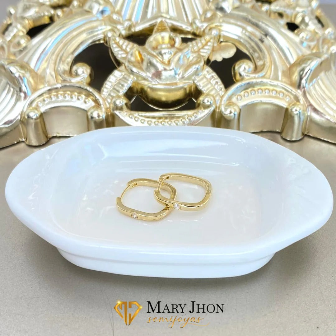 ✨ Argollas cuadradas Lisa✨