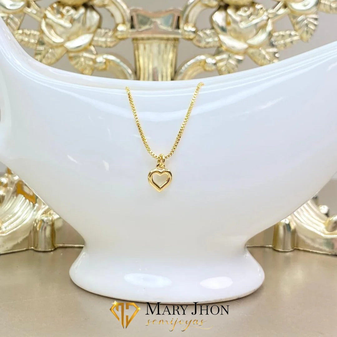 ✨ Pulsera dorado con dije de corazón abierto ✨