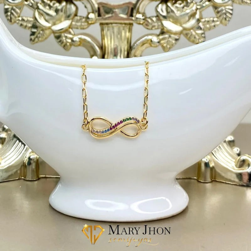 ✨ Pulsers dorado con dije de infinito ✨